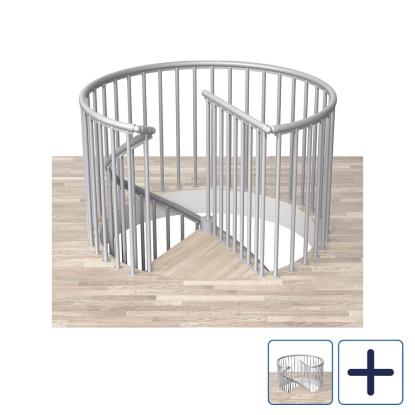 DOLLE CLASSIC spiral/rund reposgelænder, pearl grey