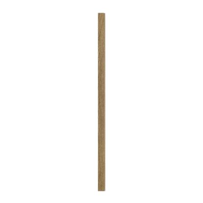 I-Wood afslutningsliste til 3-lamel akustikpanel, mørkebrun olieret, beige filt og lys kerne, egefiner, 16 x 92 mm