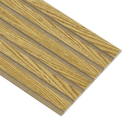 I-Wood Basic Original akustikpanel, brun olieret, brun filt og lys kerne, egefiner, 16 x 300 mm 