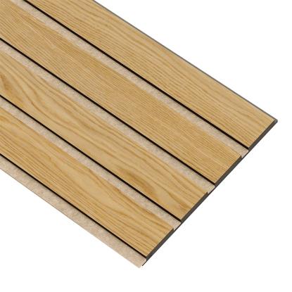 I-Wood Basic 4-lamel akustikpanel, klar olieret, beige filt og sort kerne, egefiner, 17 x 300 mm 