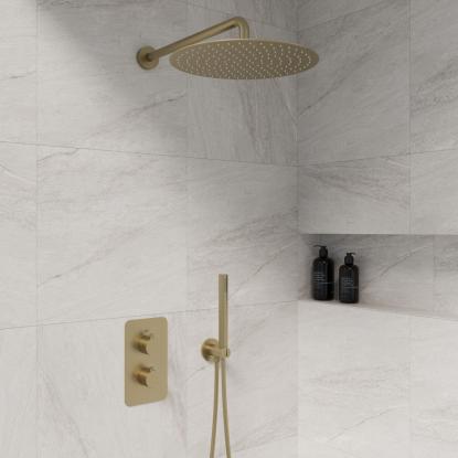 Best Design Nancy indbygningsbrusesæt, mat guld