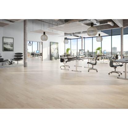 Moland Molaloc Select Parket parketgulv, ask, hvid matlak