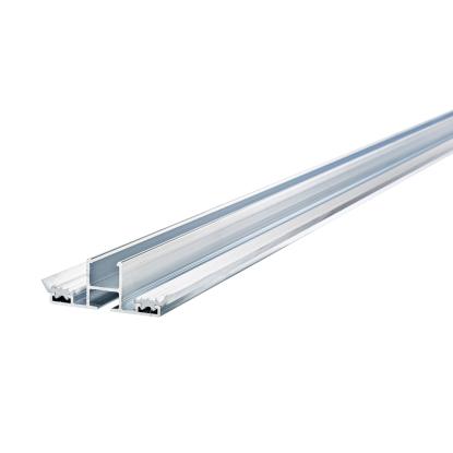 RIAS alu midterprofil med gummilister til 16 mm plader, hvid - 60 mm