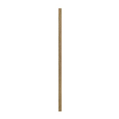 I-Wood afslutningsliste til 4-lamel akustikpanel, mørkebrun olieret, beige filt og sort kerne, egefiner, 17 x 67 mm