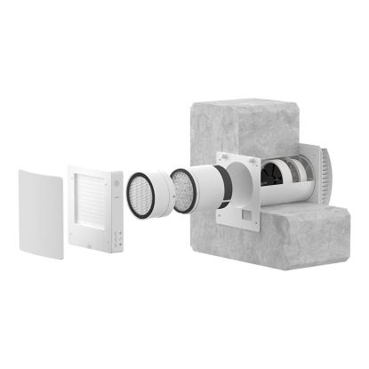 Vega Flow Silent Pro ventilator med varmegenvinding, mat hvid