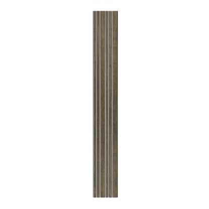 I-Wood Medio+ Mixed akustikpanel, sort olieret, grå filt og sort kerne, egefiner, 17 x 300 mm