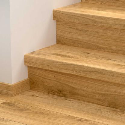 Pergo vinyl trappeafdækning/trappeforkantsprofil, Classic Nature Oak, 1236 x 122 x 62 mm