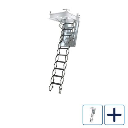 FAKRO LSF 60 Saxe brandsikker lofttrappe, 270-300 cm lofthøjde