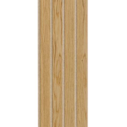 I-Wood Medio+ 4-lamel akustikpanel, klar olieret, beige filt og lys kerne, egefiner, 16 x 300 mm