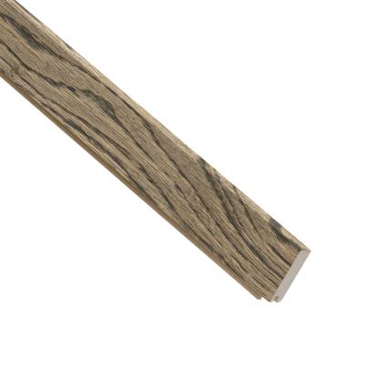 I-Wood UniPanel afslutningsliste, sort olieret, lys kerne, egefiner, 16 x 55 x 2780 mm