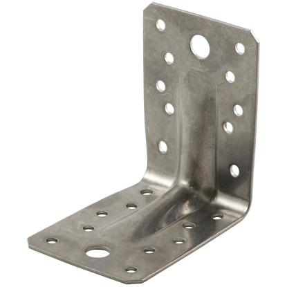 SIMA vinkelbeslag V2 med rib, rustfri A2 - 90 x 90 x 2,0 x 65 mm