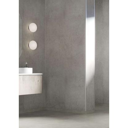 Fibo Basic vådrumspanel uden fugefræsning, 10 x 600 x 2400 mm, grey sand silk