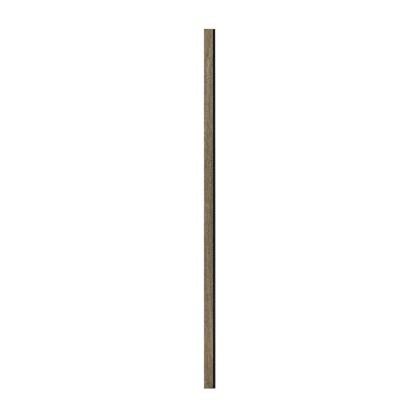 I-Wood afslutningsliste til 4-lamel akustikpanel, sort olieret, sort filt og sort kerne, egefiner, 17 x 67 mm