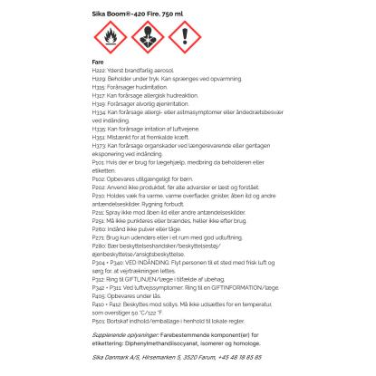 Sika Boom-420 Fire brandfugeskum - 750 ml