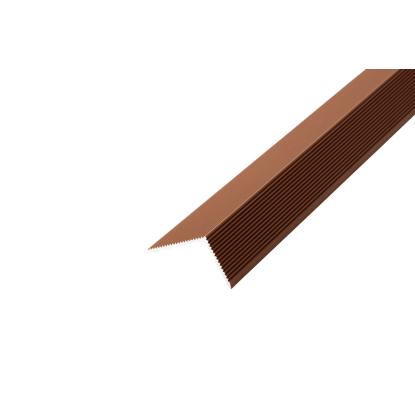 Wimex L-coverliste til terrassebræt, 40 x 60 x 3600 mm, brun 