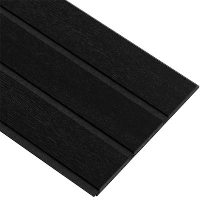 I-Wood Basic 3-lamel akustikpanel, sortmalet, sort filt og sort kerne, egefiner, 17 x 300 mm 
