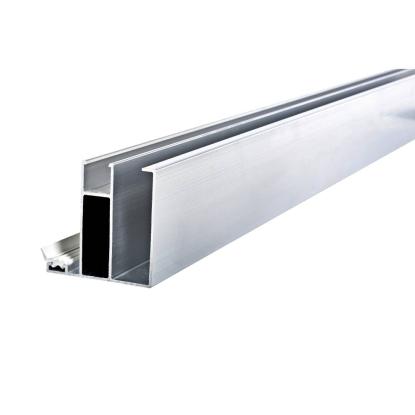 RIAS sideprofil med gummilister til 55 mm termoplader - 63 mm RIAS sideprofil med gummilister til 55 mm termoplader - 63 mm