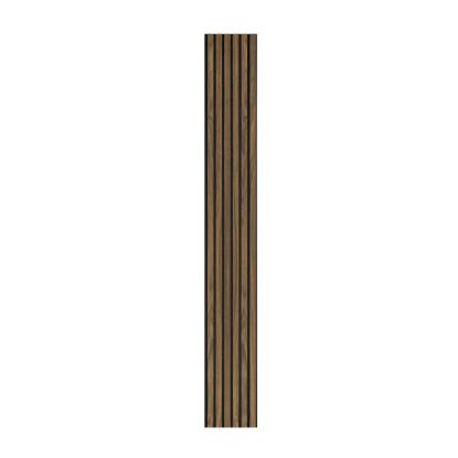 I-Wood Basic Original akustikpanel, klar olieret, sort filt og sort kerne, valnøddefiner, 17 x 300 mm 