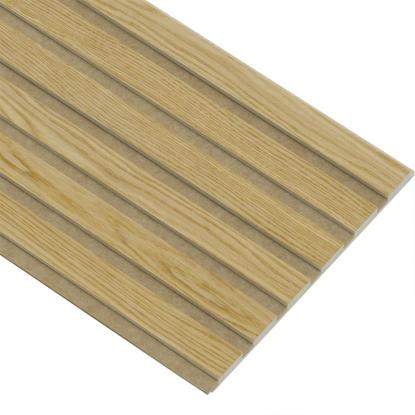 I-Wood Medio+ Original akustikpanel, klar olieret, brun filt og lys kerne, egefiner, 16 x 300 mm