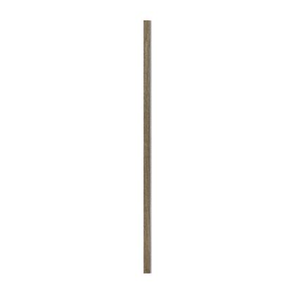I-Wood afslutningsliste til 4-lamel akustikpanel, sort olieret, grå filt og lys kerne, egefiner, 16 x 67 mm