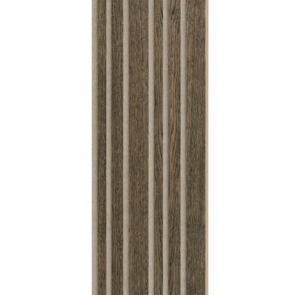 I-Wood Medio+ Mixed akustikpanel, sort olieret, beige filt og lys kerne, egefiner, 16 x 300 mm