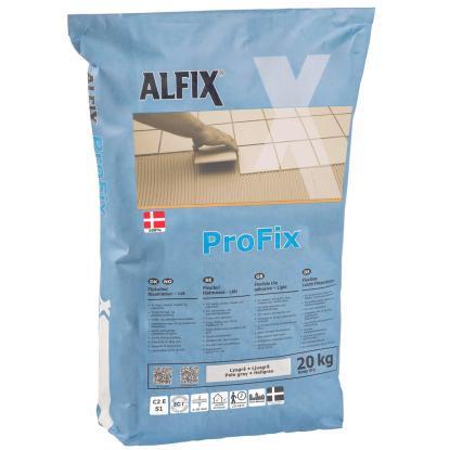 Alfix ProFix fliseklæber, lys grå - 20 kg