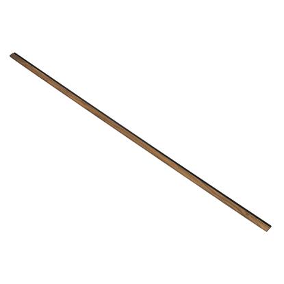 I-Wood afslutningsliste til akustikpanel, klar olieret, sort filt og sort kerne, valnøddefiner, 17 x 42 mm