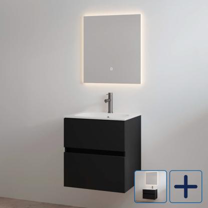 Best Design Splash One-Box møbelsæt med vask og hanehul, mat sort