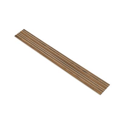 I-Wood Basic Mixed akustikpanel, klar olieret, beige filt og sort kerne, valnøddefiner, 17 x 300 mm 