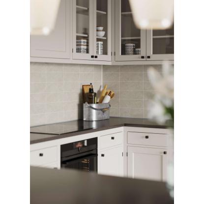 Fibo Kitchen Board vægplade med 30 x 10 cm fliselook, 10 x 600 x 580 mm, grey sahara stone - 2 stk.