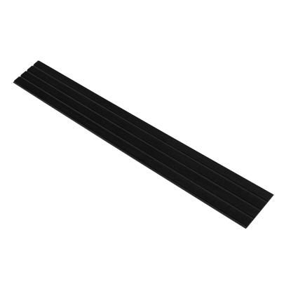 I-Wood Medio+ 4-lamel akustikpanel, sortmalet, sort filt og sort kerne, egefiner, 17 x 300 mm