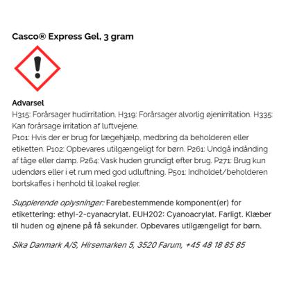 Casco ekspresgel - 3 gram