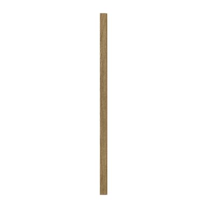 I-Wood afslutningsliste til 3-lamel akustikpanel, mørkebrun olieret, brun filt og lys kerne, egefiner, 16 x 92 mm