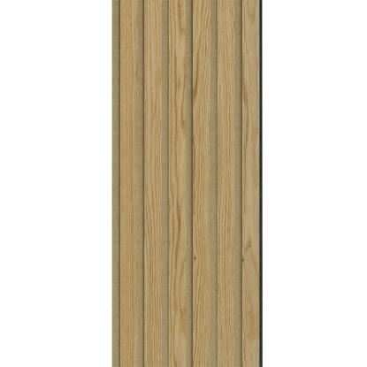 I-Wood Medio+ Original akustikpanel, klar olieret, brun filt og sort kerne, egefiner, 17 x 300 mm