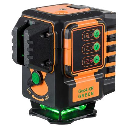 geo-FENNEL Geo4-XR GREEN selvnivellerende krydslinjelaser med 4 laserkryds