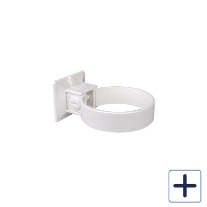 Plastmo plastrørholder, hvid