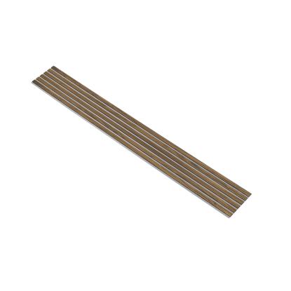 I-Wood Medio+ Original akustikpanel, klar olieret, grå filt og sort kerne, valnøddefiner, 17 x 300 mm