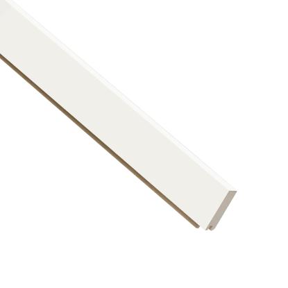 I-Wood UniPanel afslutningsliste, hvidmalet, lys kerne, folie, 16 x 55 x 2780 mm