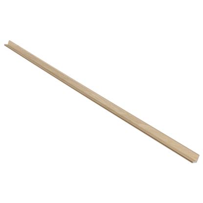 I-Wood UniPanel indvendigt hjørne, ubehandlet natur, lys kerne, egefiner, 16 x 55 x 2780 mm