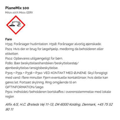 Alfix PlaneMix 100 hurtighærdende støbemasse, grå - 20 kg