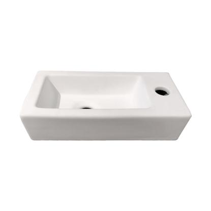 Best Design Farnetta håndvask, højre, 37 x 18 cm, mat hvid