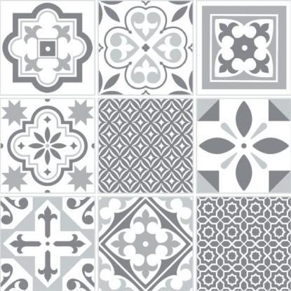 d-c-fix selvklæbende gulvfliser, 30,5 x 30,5 cm, oriental - 1,02 m²