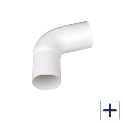 Plastmo bøjning, PVC, hvid, 60°