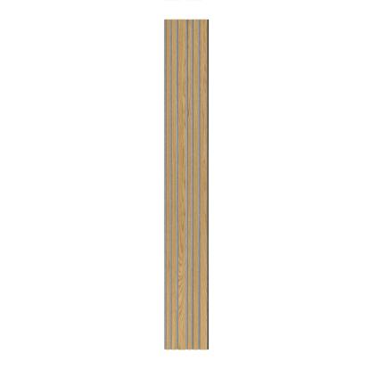 I-Wood Basic Mixed akustikpanel, klar olieret, grå filt og sort kerne, egefiner, 17 x 300 mm 