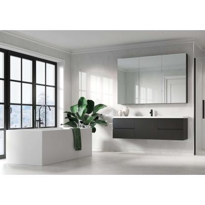 Fibo Stone vådrumspanel, 10 x 600 x 2400 mm, bright marble high gloss