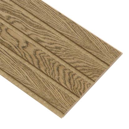 I-Wood Basic 4-lamel akustikpanel, mørkebrun olieret, brun filt og lys kerne, egefiner, 16 x 300 mm 