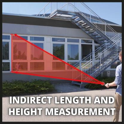 Einhell TC-LD 50 laserafstandsmåler med opbevaringspose, 50 meter