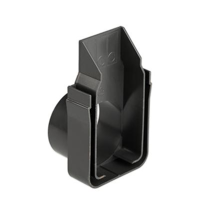 Plastmo SlimLine endevæg med vandret udløb, Ø50 mm