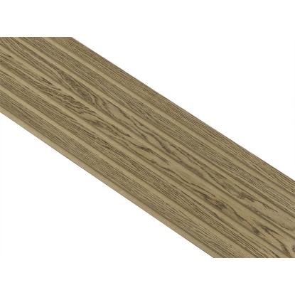 I-Wood Basic Original akustikpanel, mørkebrun olieret, brun filt og lys kerne, egefiner, 16 x 300 mm 
