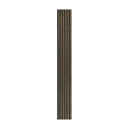I-Wood Medio+ Original akustikpanel, sort olieret, sort filt og lys kerne, egefiner, 16 x 300 mm